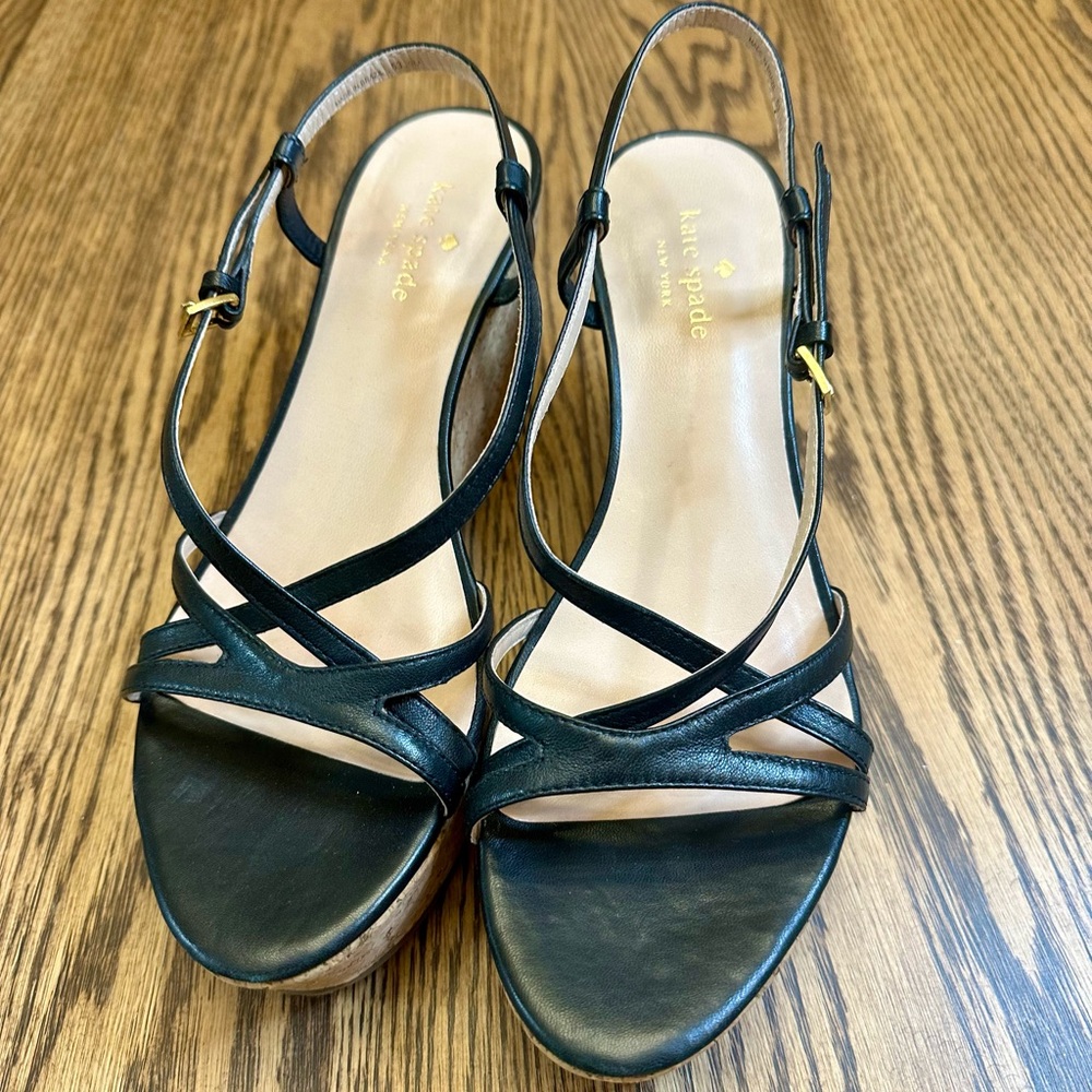 Kate Spade New York Theodora Cork Platform Wedge Heels Sandal 9